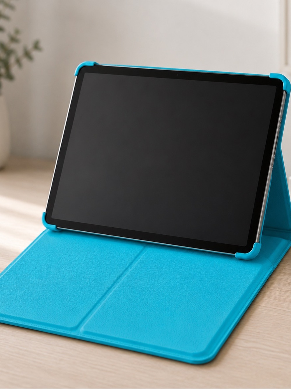 Tablet Folio Case Blue Universal Protective Stand Cover 10"